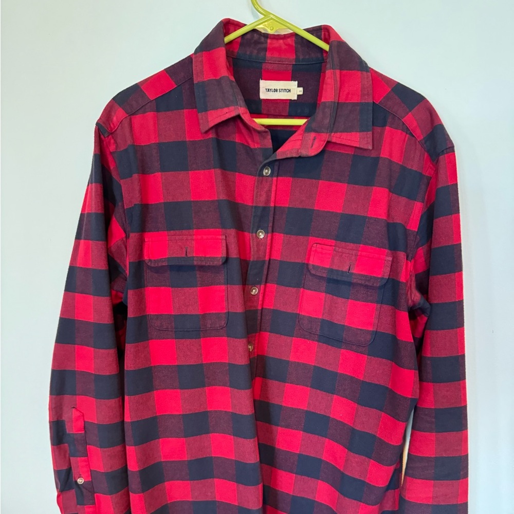 Taylor stitch Yosemite shirt 44 XL Buffalo plaid